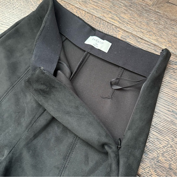 BABATON Black Suede Leggings NWOT - Picture 3 of 8